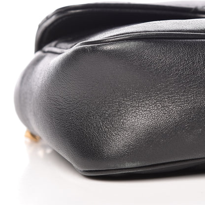 Gucci Calfskin Matelasse Super Mini GG Marmont Shoulder Bag Black 8 of 13