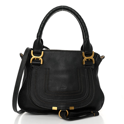Chloe Calfskin Small Marcie Satchel Black 1 of 12