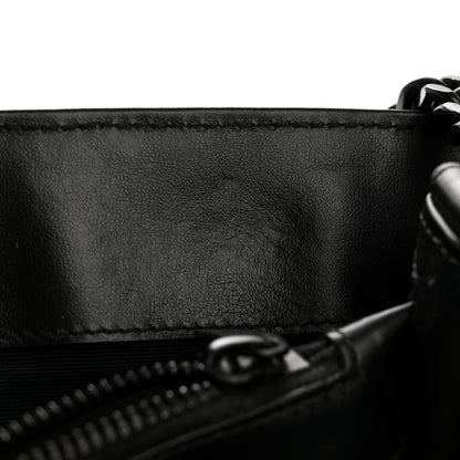 Saint Laurent Calfskin Y Quilted Monogram Large Loulou Chain Satchel Black 13 of 17