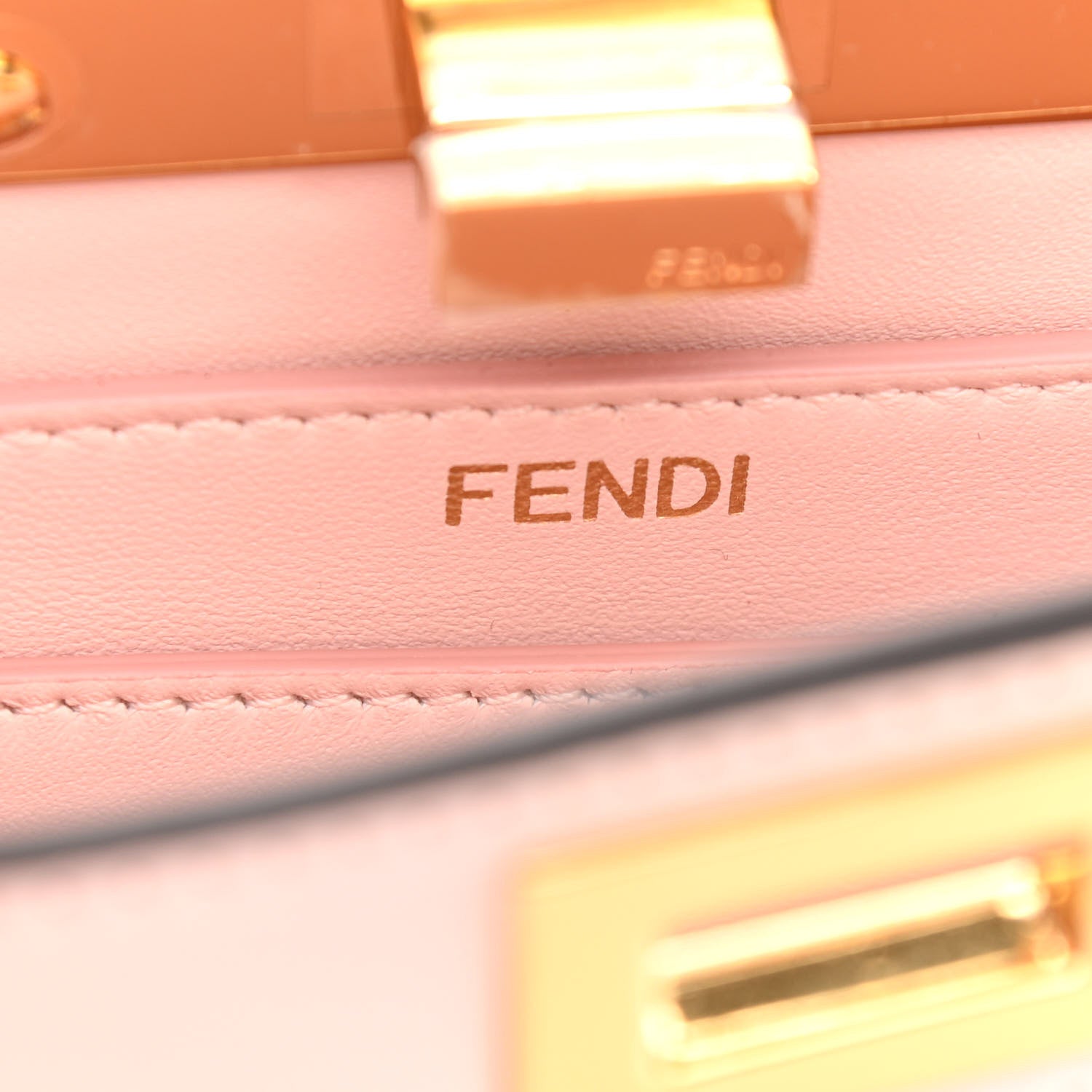 Fendi Shiny Nappa Petite Peekaboo I SEE U Satchel Rosa Confetto 6 of 11