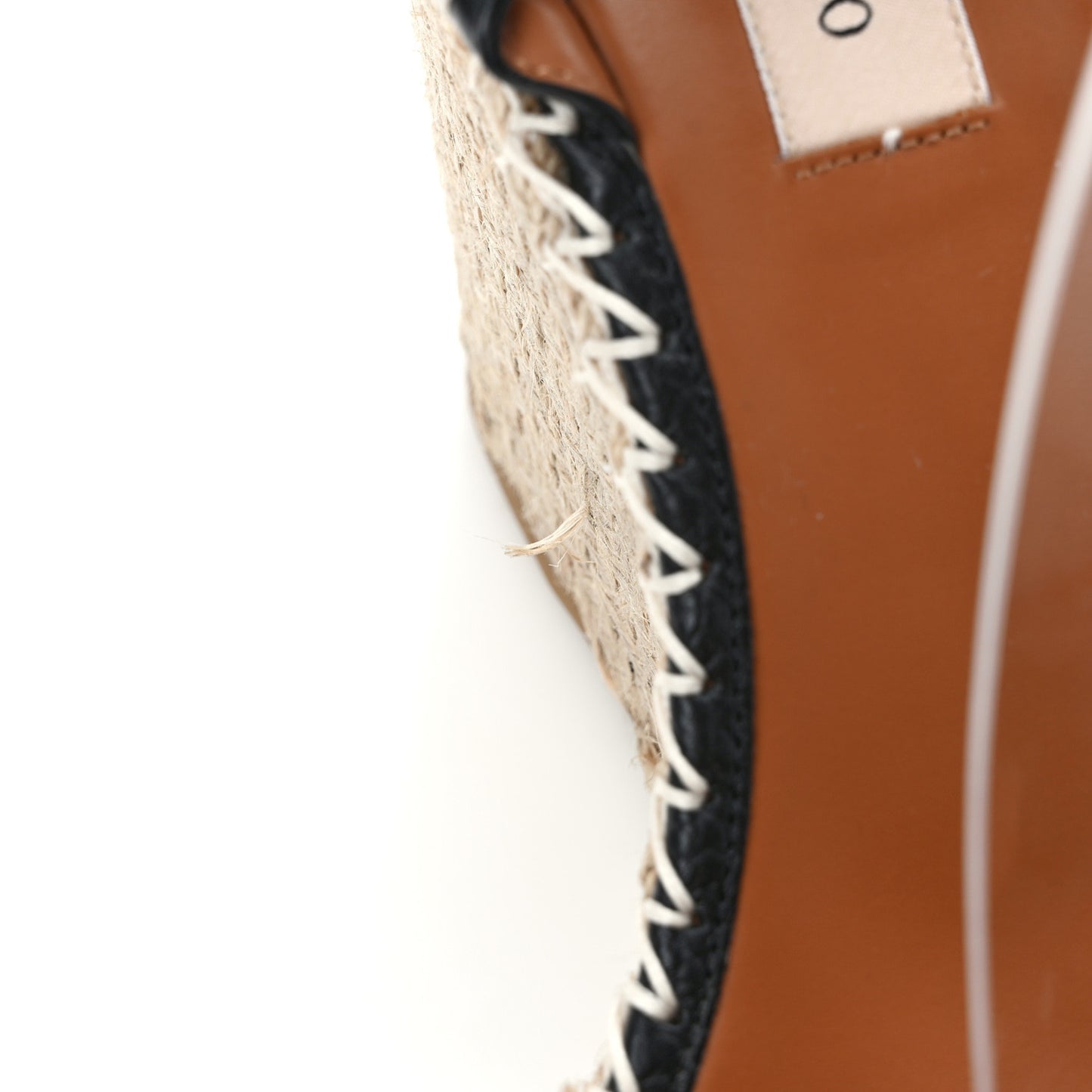 Grained Calfskin Rockstud Ankle Strap Espadrille 15/105mm Wedge Sandals 38 Poudre Black