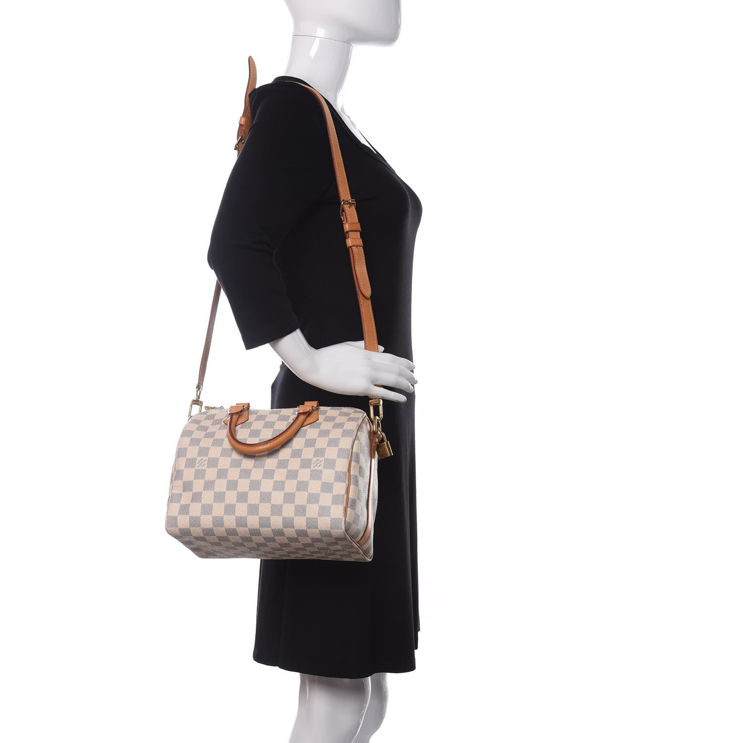 Louis Vuitton Damier Azur Speedy Bandouliere 25 2 of 14