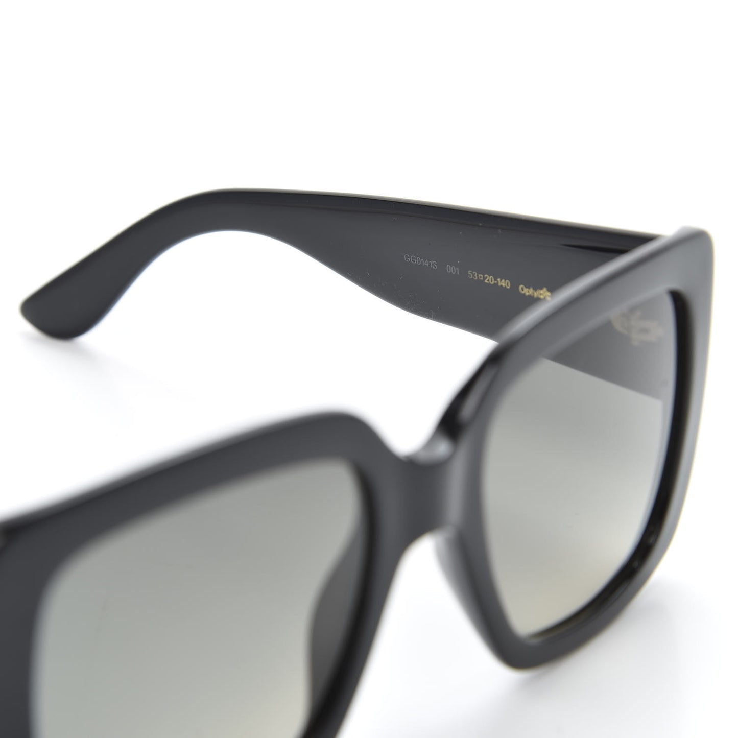 Acetate Square Frame Sunglasses GG0141S Black