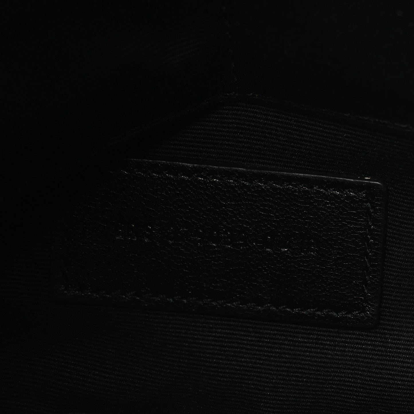Calfskin Matelasse Chevron Monogram A5 Wristlet Black