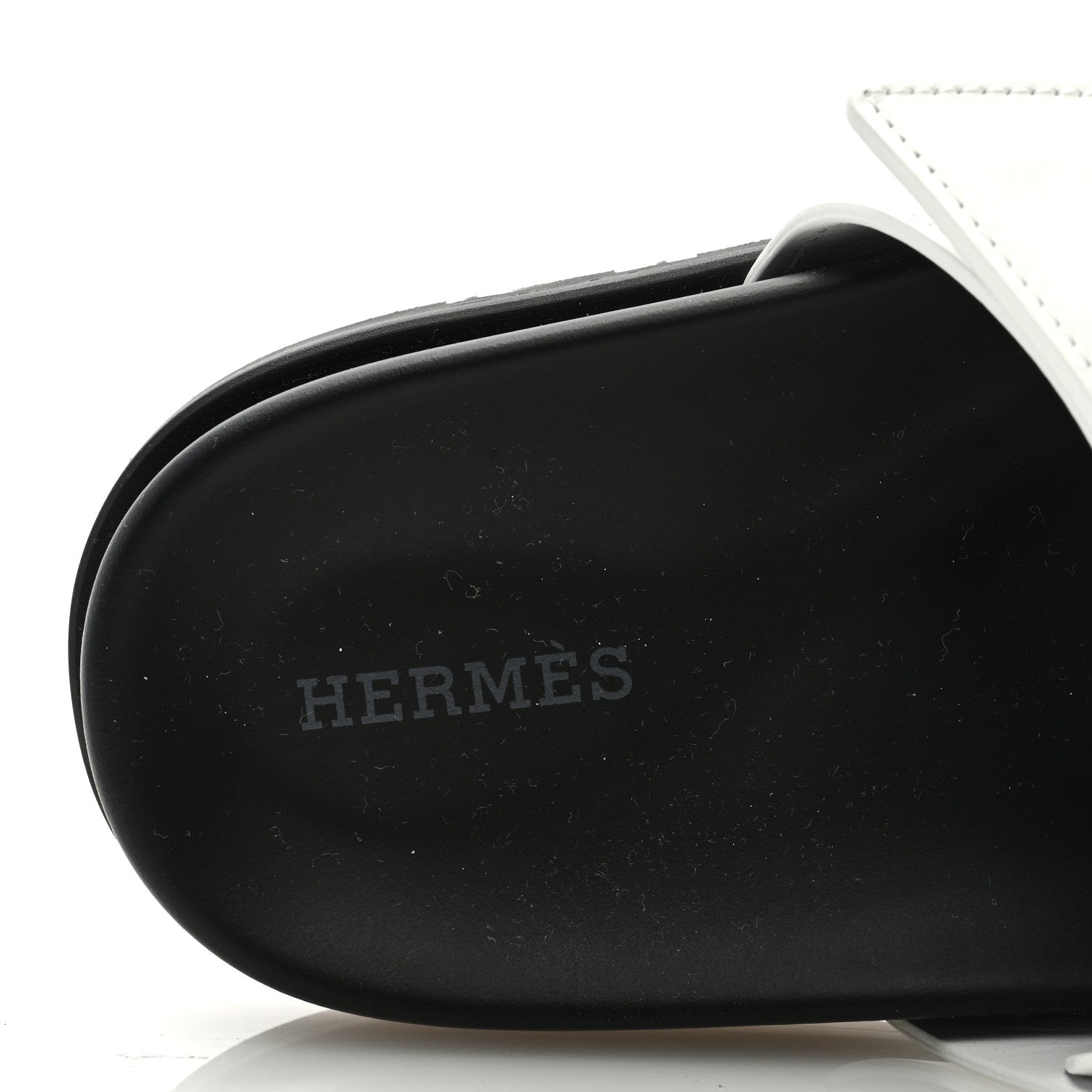 Hermes Calfskin Womens Chypre Sandals 37 White 7 of 9