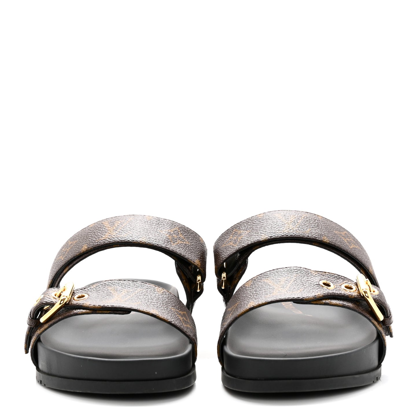 Monogram Bom Dia Mule Sandals 39.5 Black