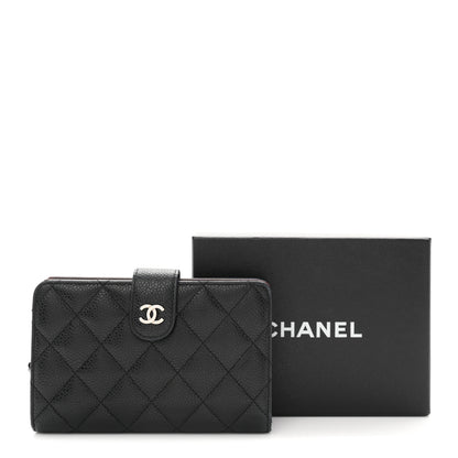 Chanel Caviar Quilted CC French Wallet Black 9 of 9