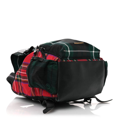Burberry Nylon Tartan Large Rucksack Backpack 4 of 17