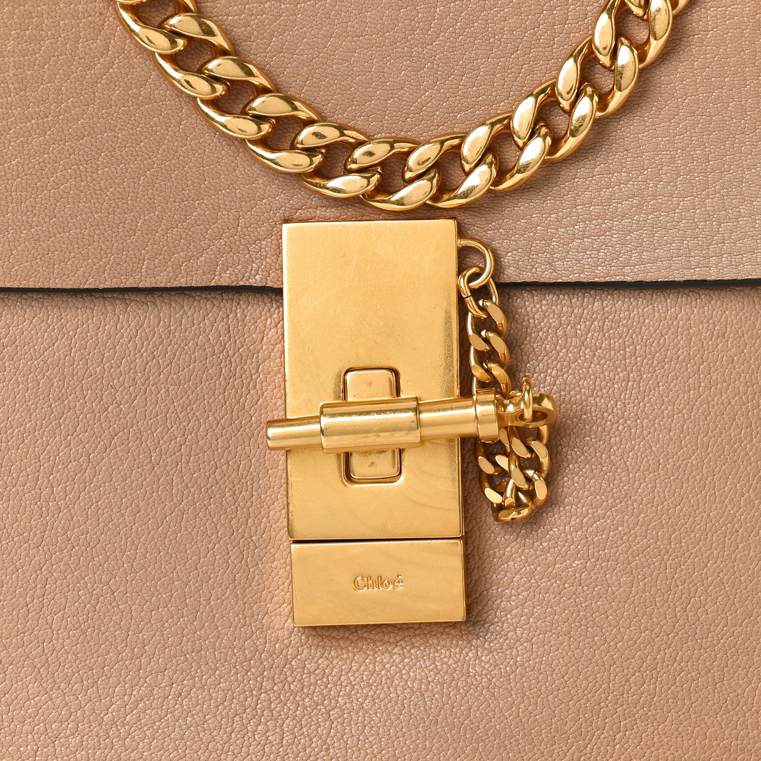 Chloe Grained Lambskin Drew Shoulder Bag Biscotti Beige 7 of 10