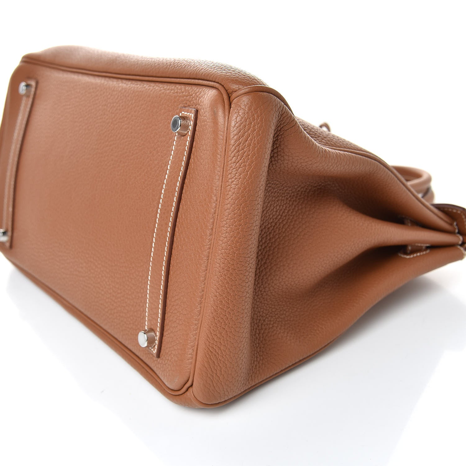 Hermes Taurillon Clemence Birkin 35 Gold 27 of 34