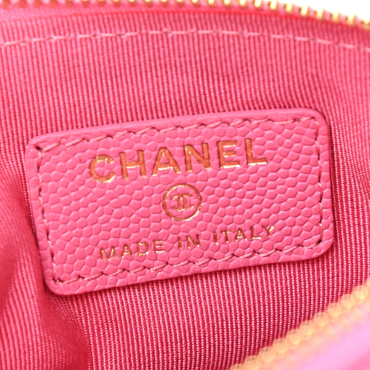 Chanel Caviar Quilted Small Cosmetic Case Pink 6 of 7