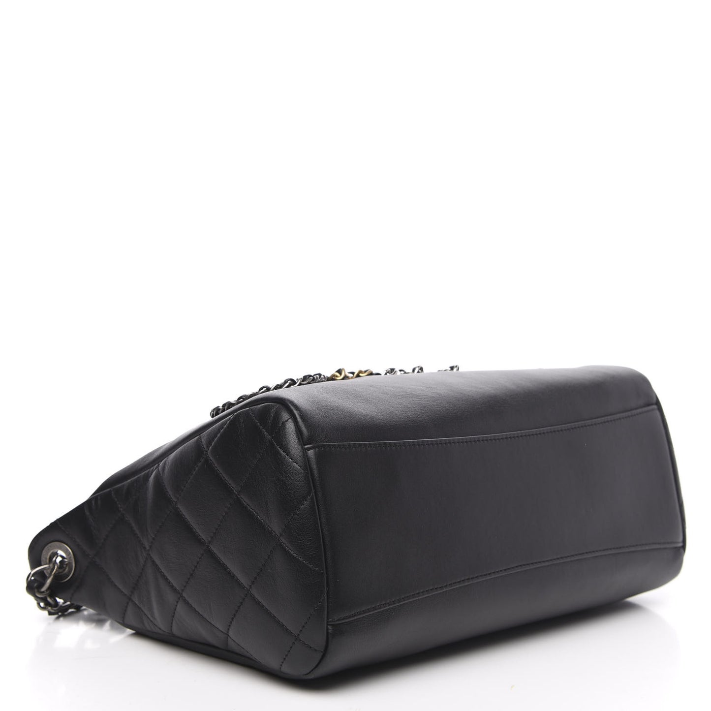 Calfskin Chain 20s Signature Hobo Black