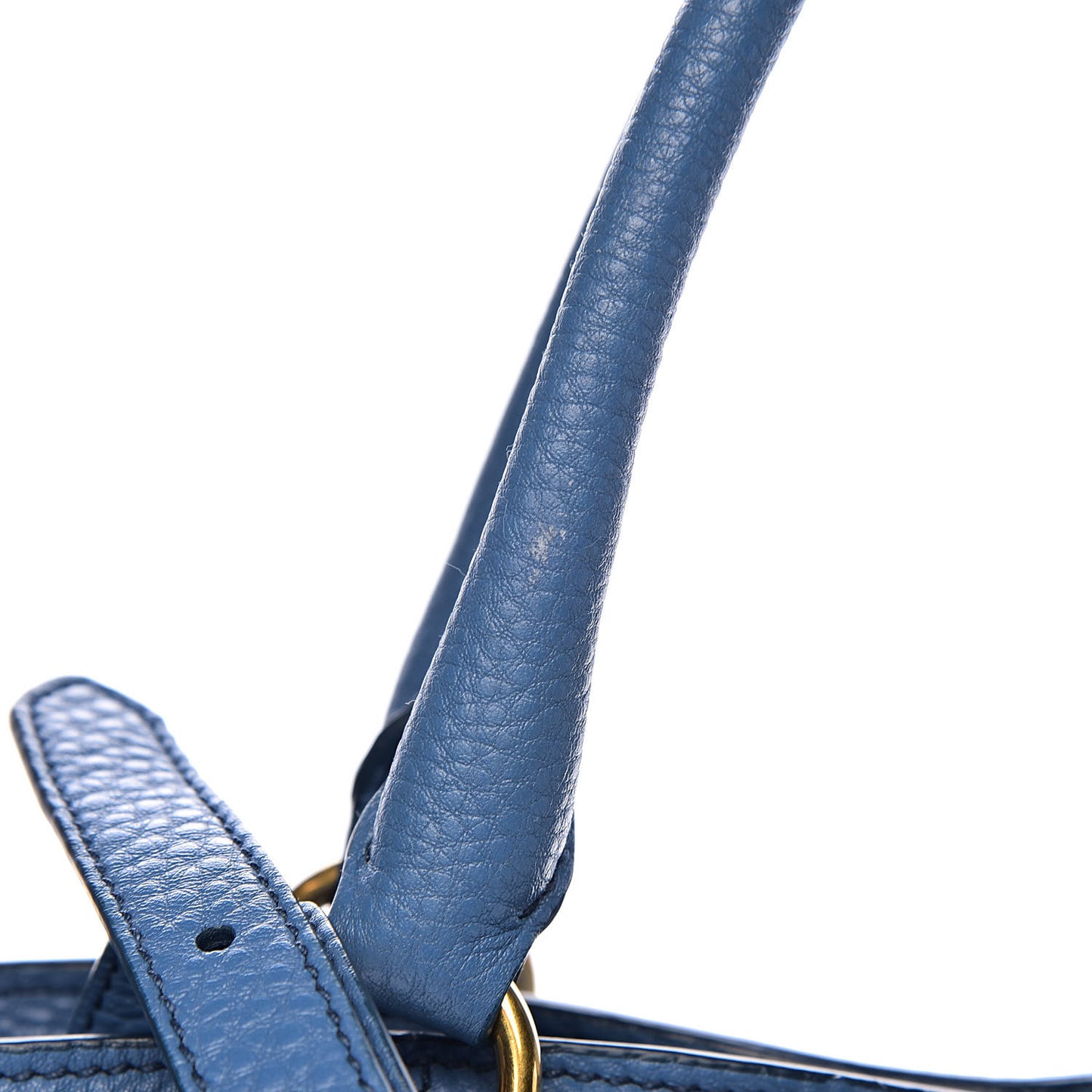 Vitello Daino Side Pocket Tote Cobalto