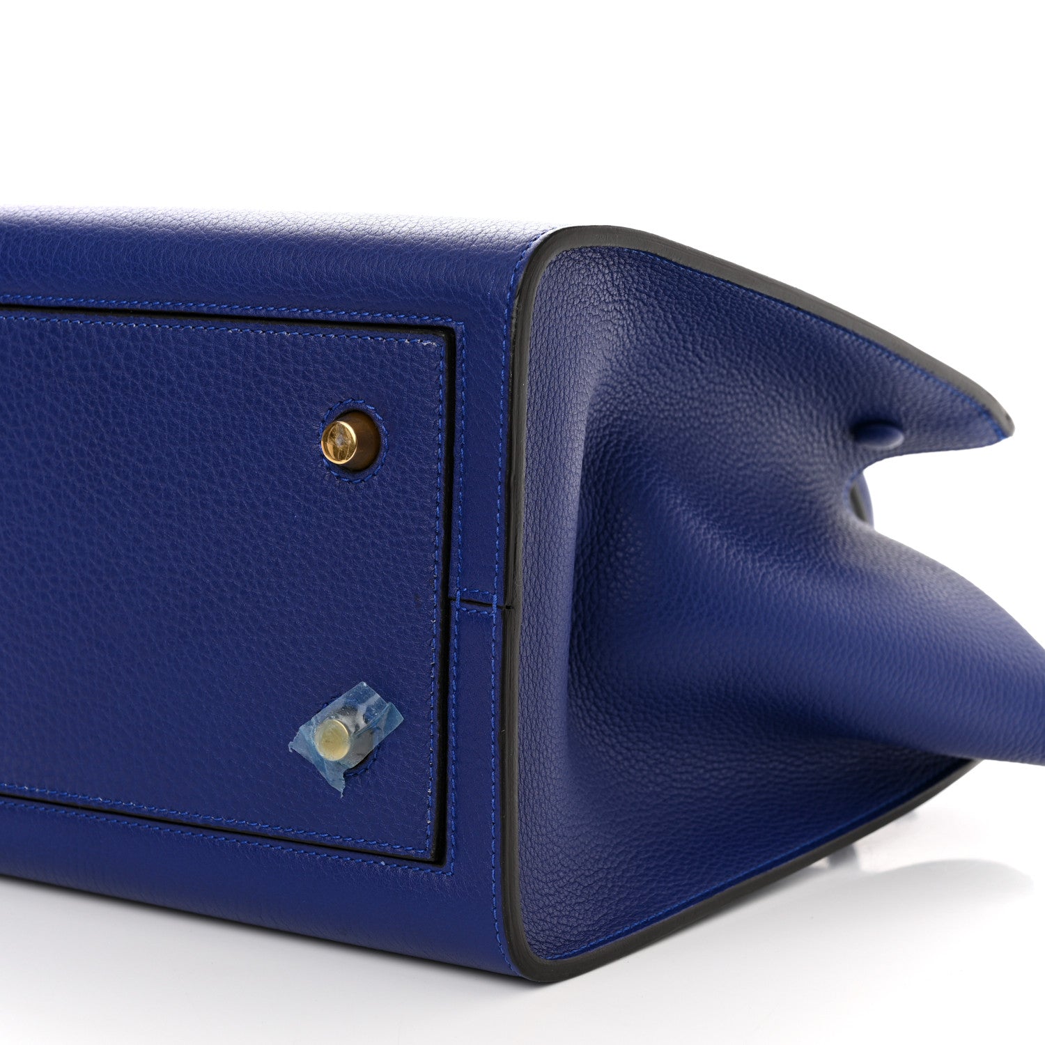 Celine Crisped Calfskin Mini Tie Knot Tote Indigo 10 of 10