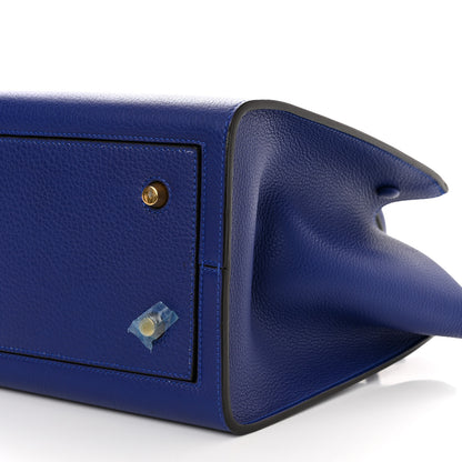 Celine Crisped Calfskin Mini Tie Knot Tote Indigo 10 of 10