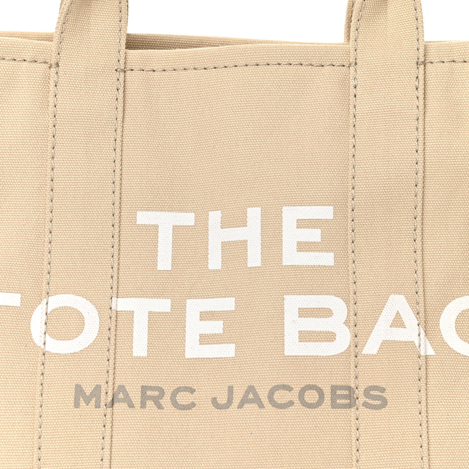 Marc Jacobs Cotton Canvas Medium The Traveler Tote Bag Beige 8 of 10