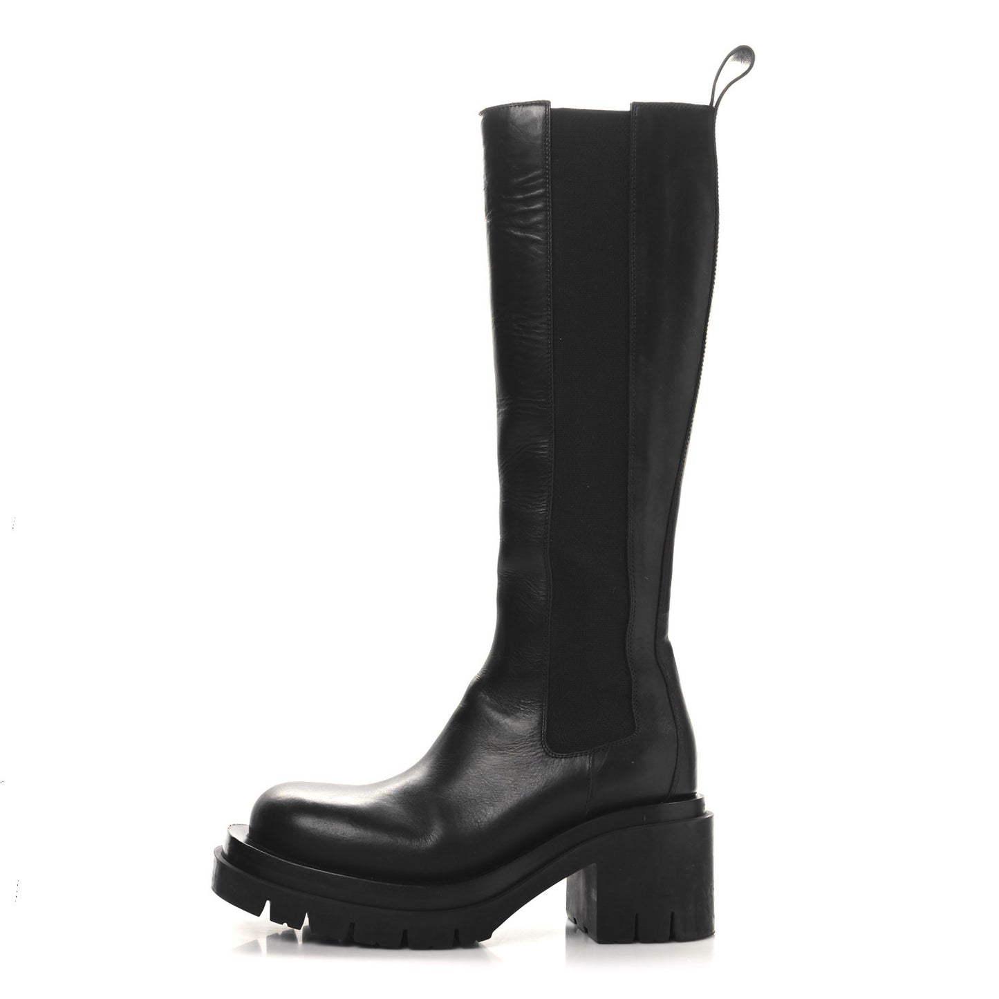Calfskin The Lug Chelsea 30/70mm Tall Boots 37.5 Black