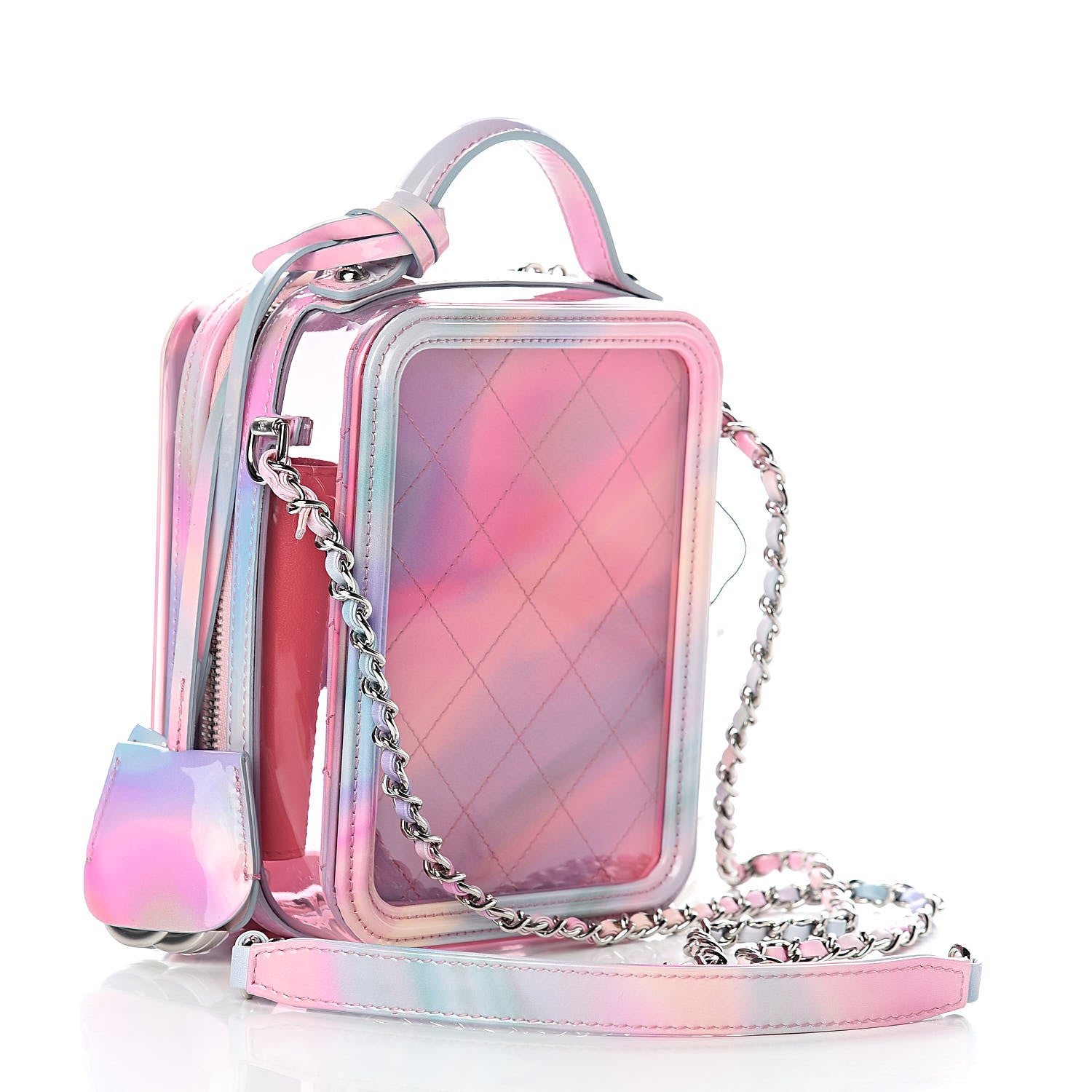 Chanel Plexiglass Vertical Vanity Bag Pink 3 of 11