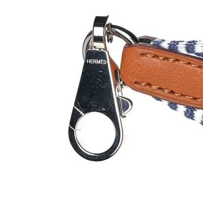 Hermes Toile Swift 25mm Sangle Cavale Shoulder Strap Ecru Bleu Brighton Gold 5 of 7