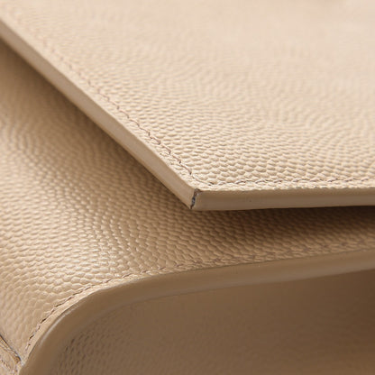 Saint Laurent Grain De Poudre Small Monogram Kate Satchel Nude Powder 8 of 8