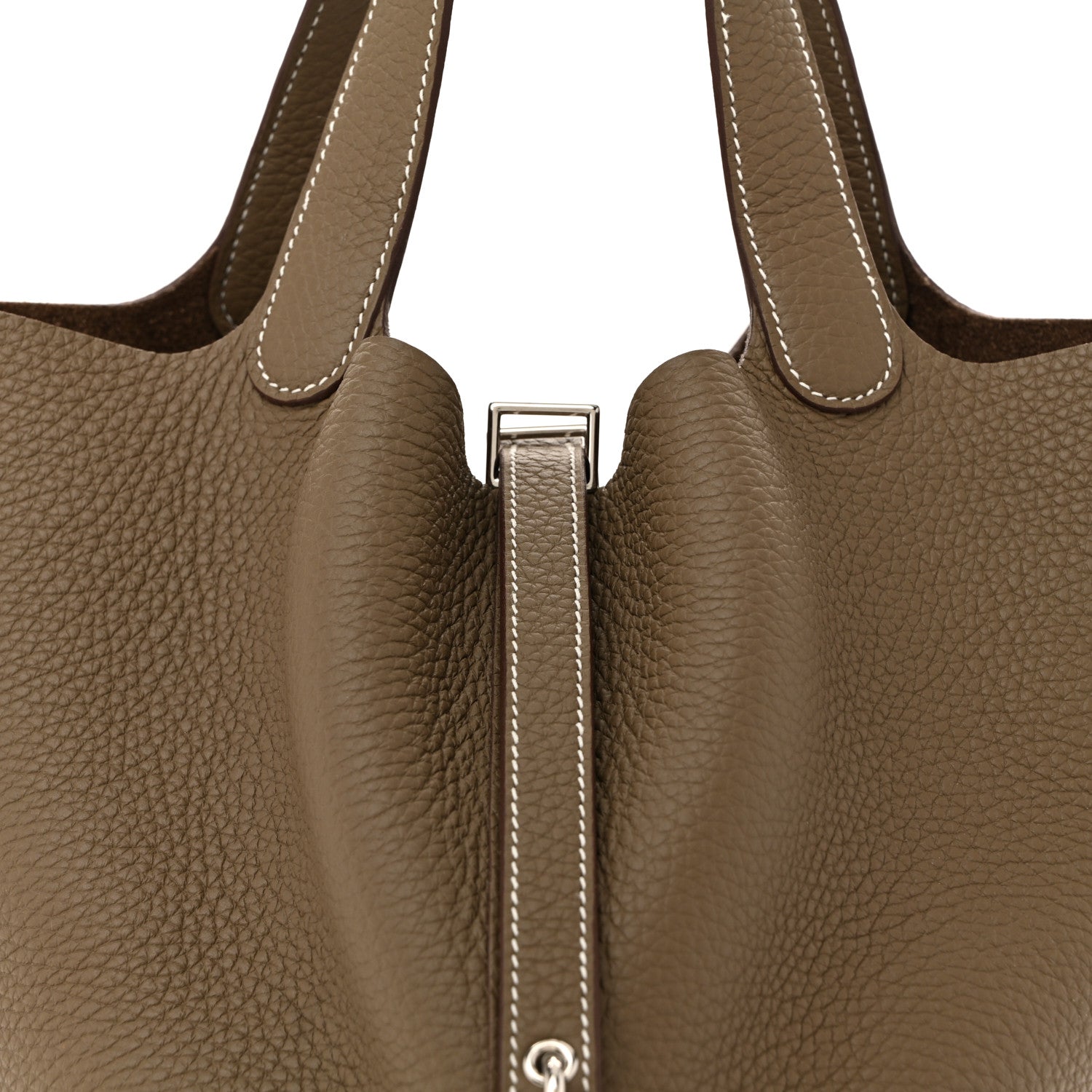 Hermes Taurillon Clemence Picotin Lock 22 MM Etoupe 8 of 11