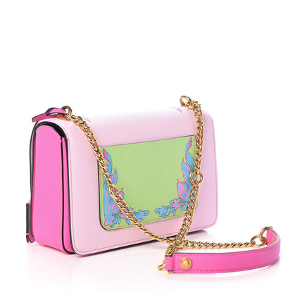 Versace Calfskin Technicolor Baroque Print Medium Icon Chain Bag 3 of 8