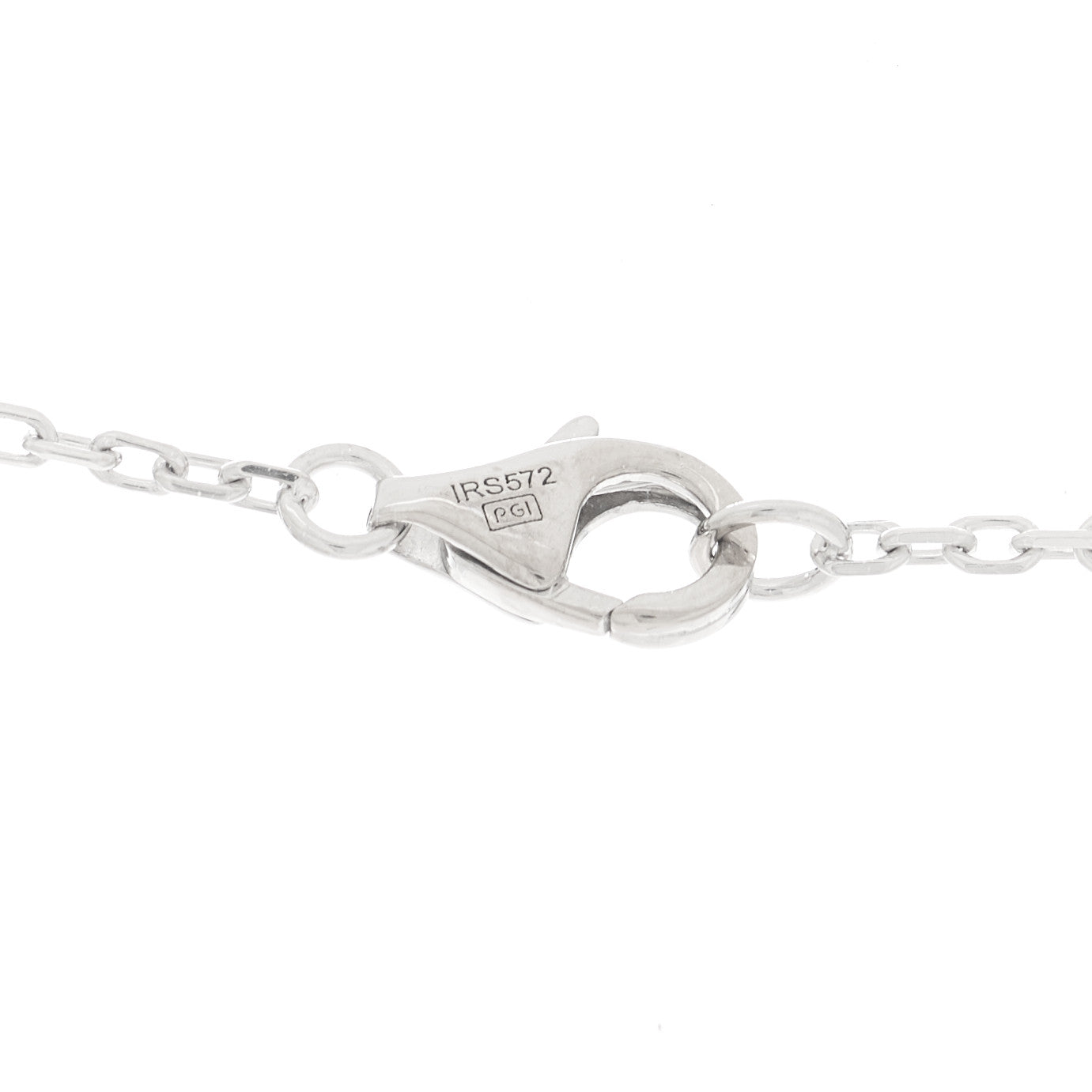 Cartier 18K White Gold Diamond Interlocking LOVE Paved Necklace 6 of 9