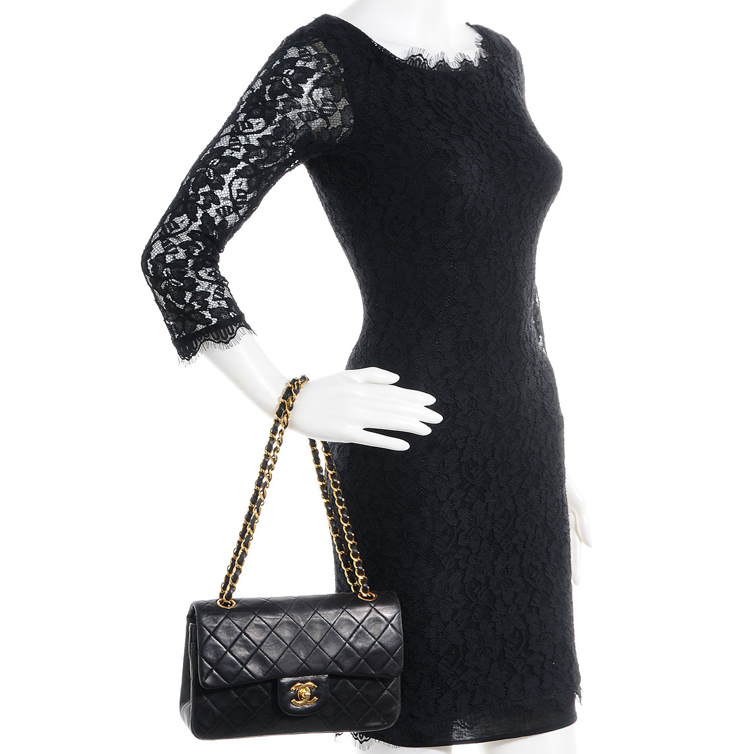Chanel Lambskin Small Double Flap Black 2 of 10