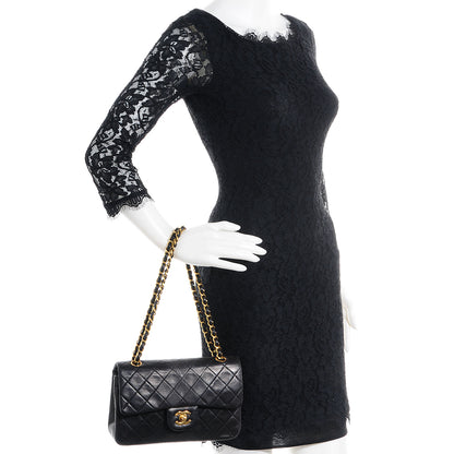 Chanel Lambskin Small Double Flap Black 2 of 10