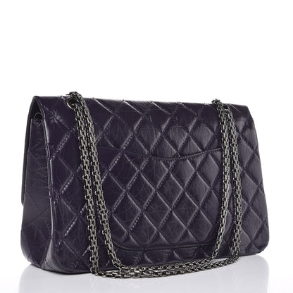 Chanel Aged Calfskin Quilted 2.55 Reissue 227 Flap Dark Purple 4 of 8