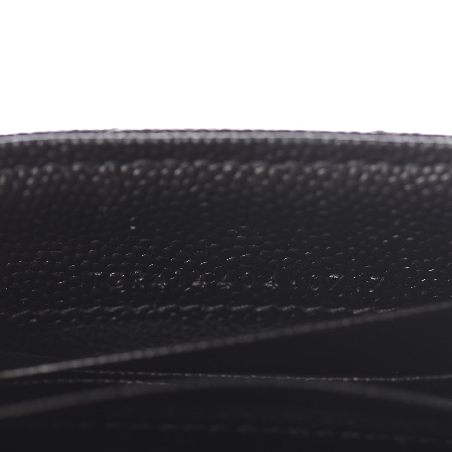Grain De Poudre Matelasse Chevron Small Monogram Envelope Wallet Black