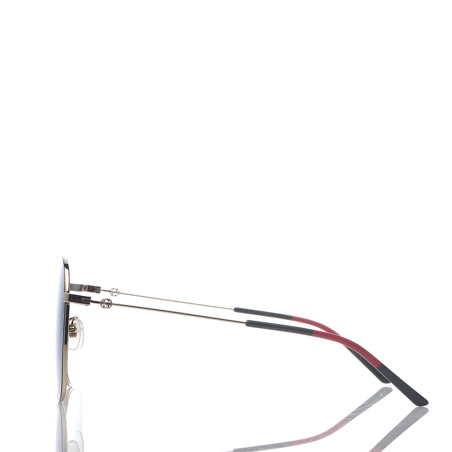 Rectangular Frame Interlocking G Sunglasses GG0394S Green Red