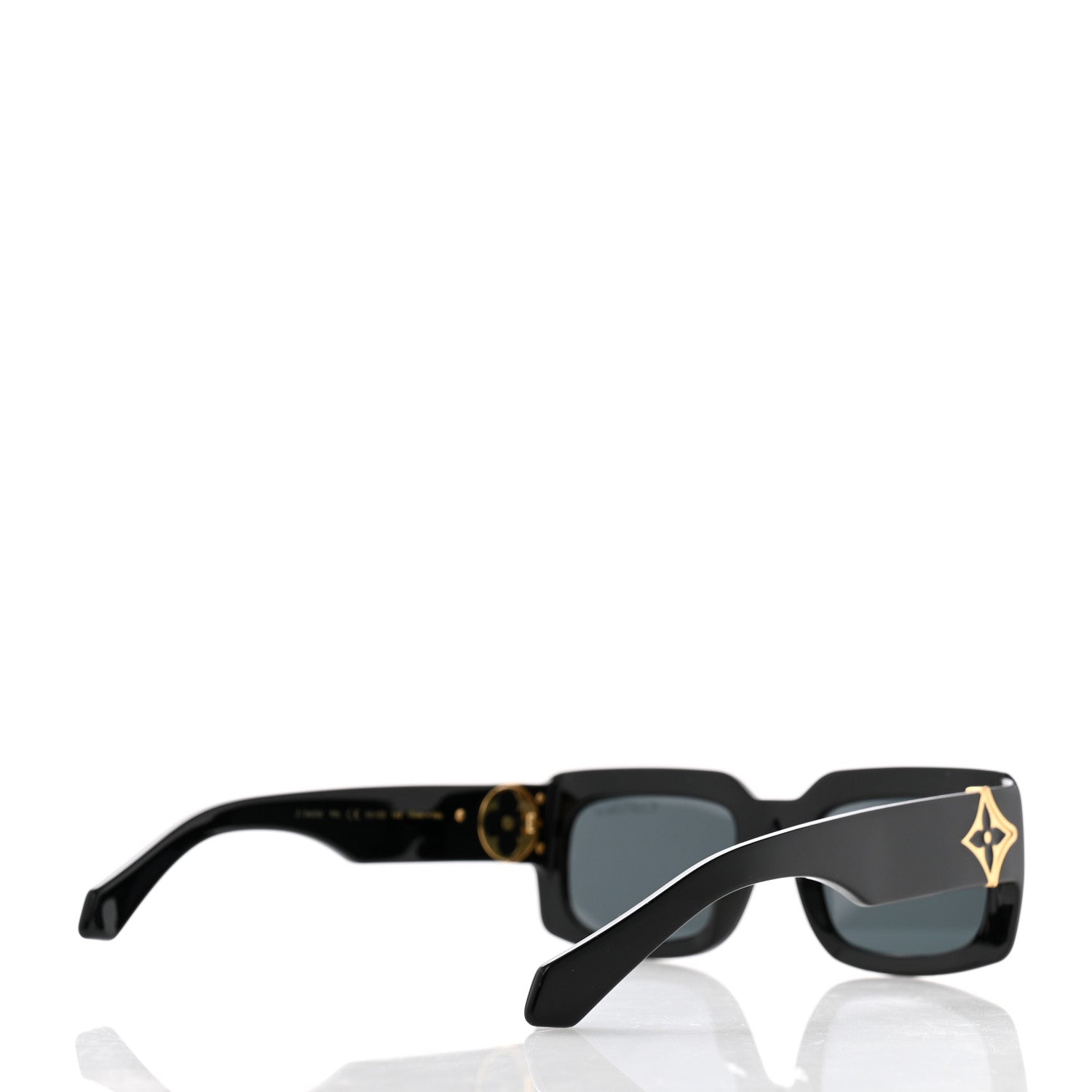 Louis Vuitton Acetate LV Flower Sunglasses Z1360W Black 4 of 7