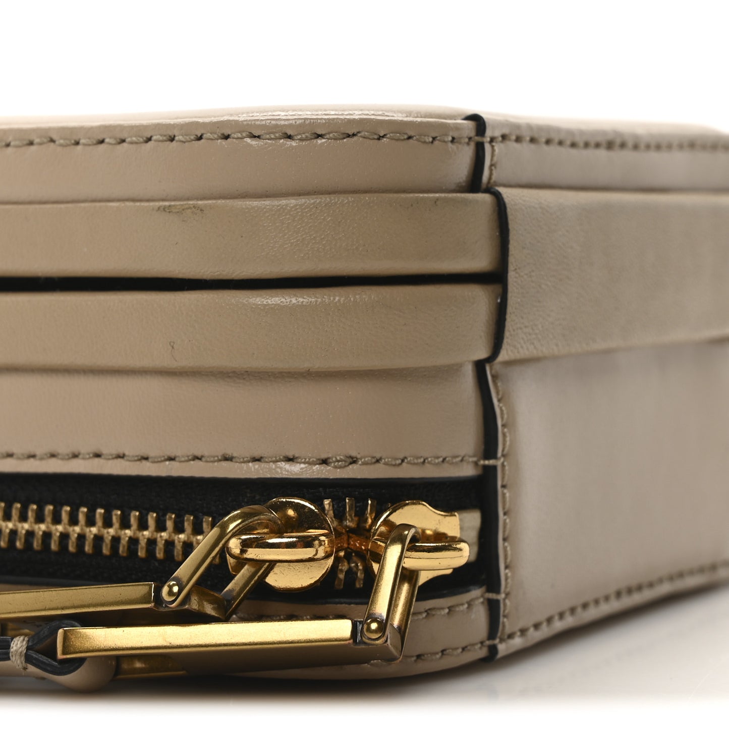 Smooth Calfskin The Vanity Crossbody Bag Beige