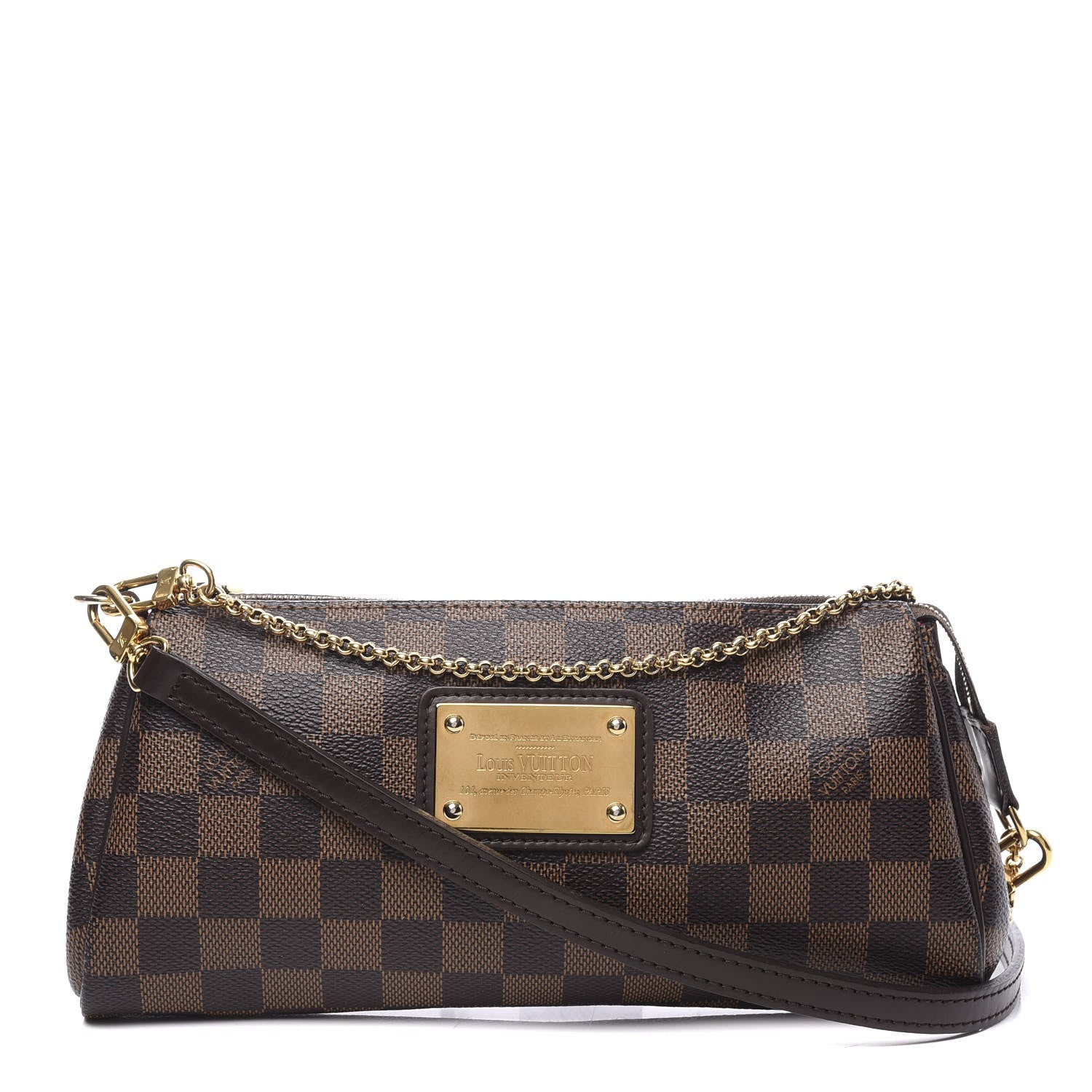 Louis Vuitton Damier Ebene Eva Clutch 1 of 9
