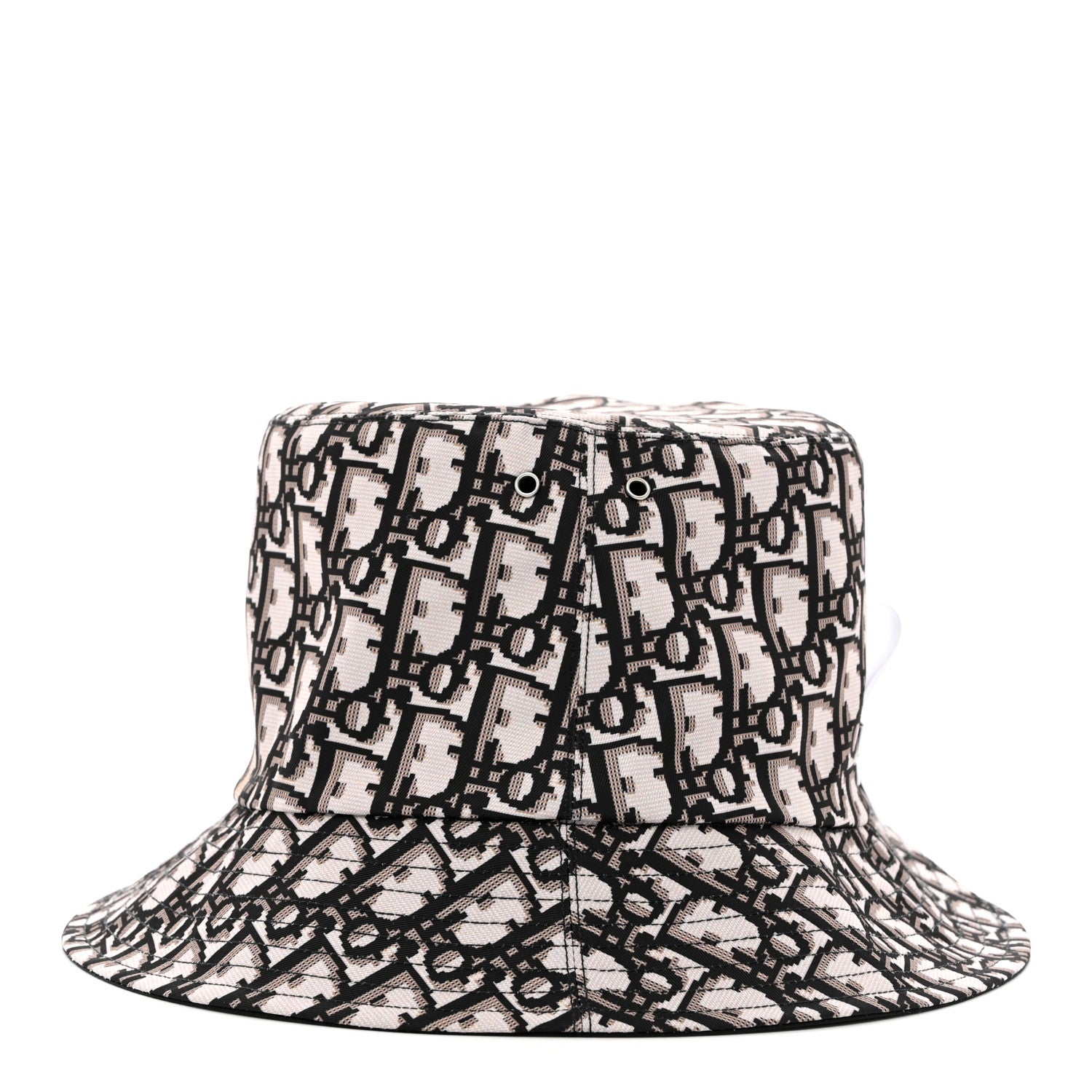 Christian Dior Oblique Reversible Teddy-D Brim Bucket Hat 57 Black 7 of 13