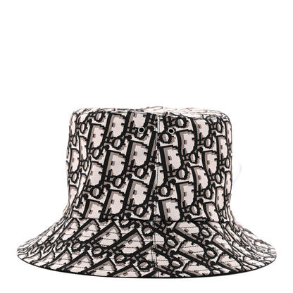 Christian Dior Oblique Reversible Teddy-D Brim Bucket Hat 57 Black 7 of 13