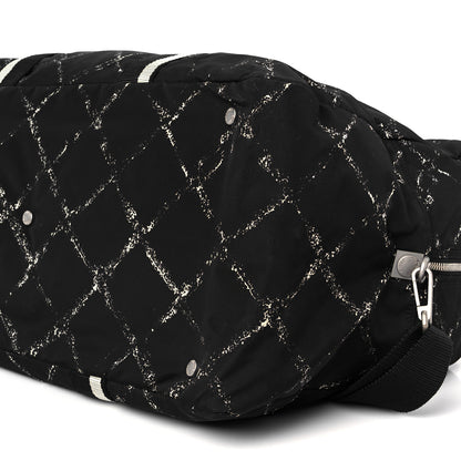Chanel Nylon Large Travel Duffle Bag Black 12 of 14