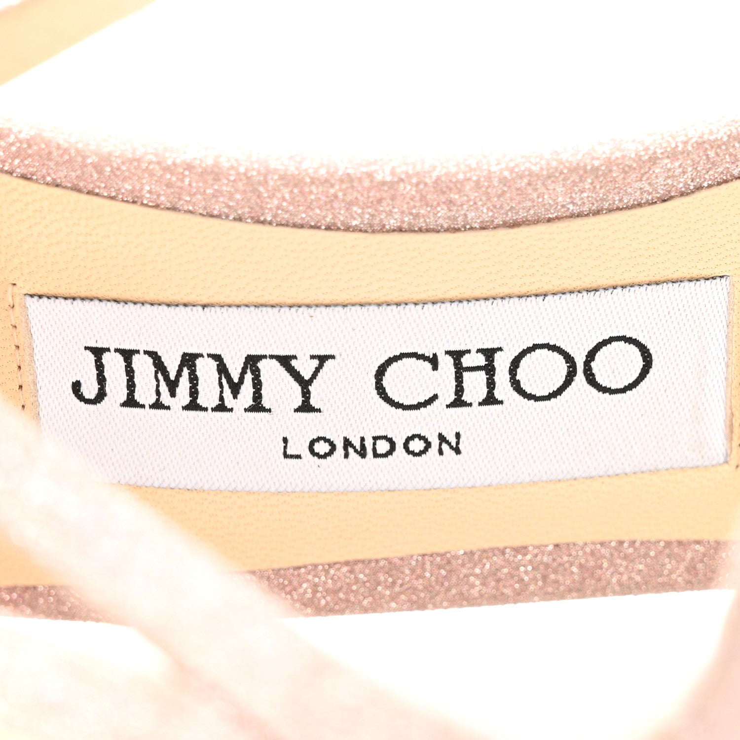 Jimmy Choo Glitter Lang Sandals 37.5 Ballet Pink 13 of 26