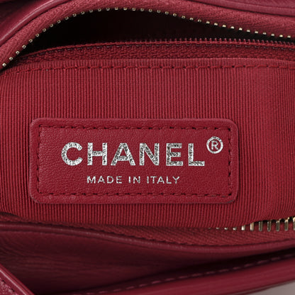 Chanel Aged Calfskin Quilted Small Gabrielle Hobo Fuchsia 6 of 10