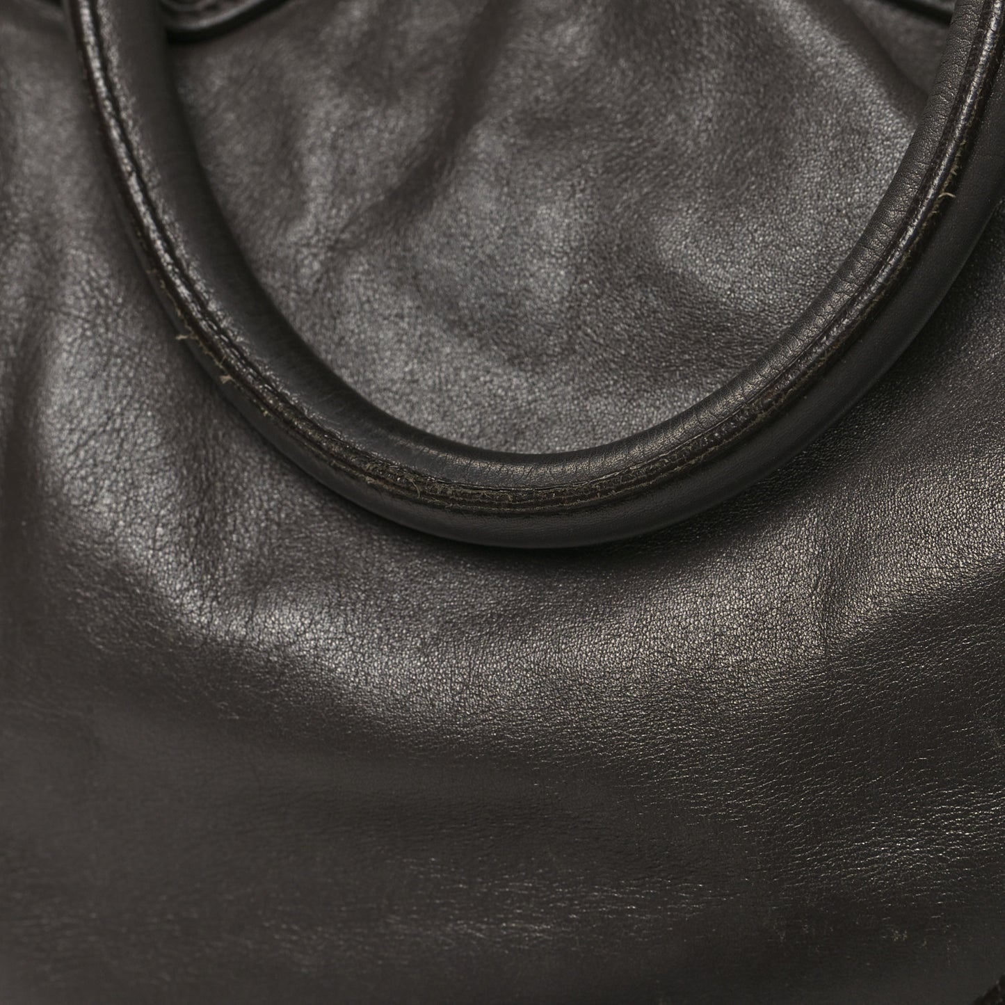 Soft Calf Shoulder Bag Dark Grey