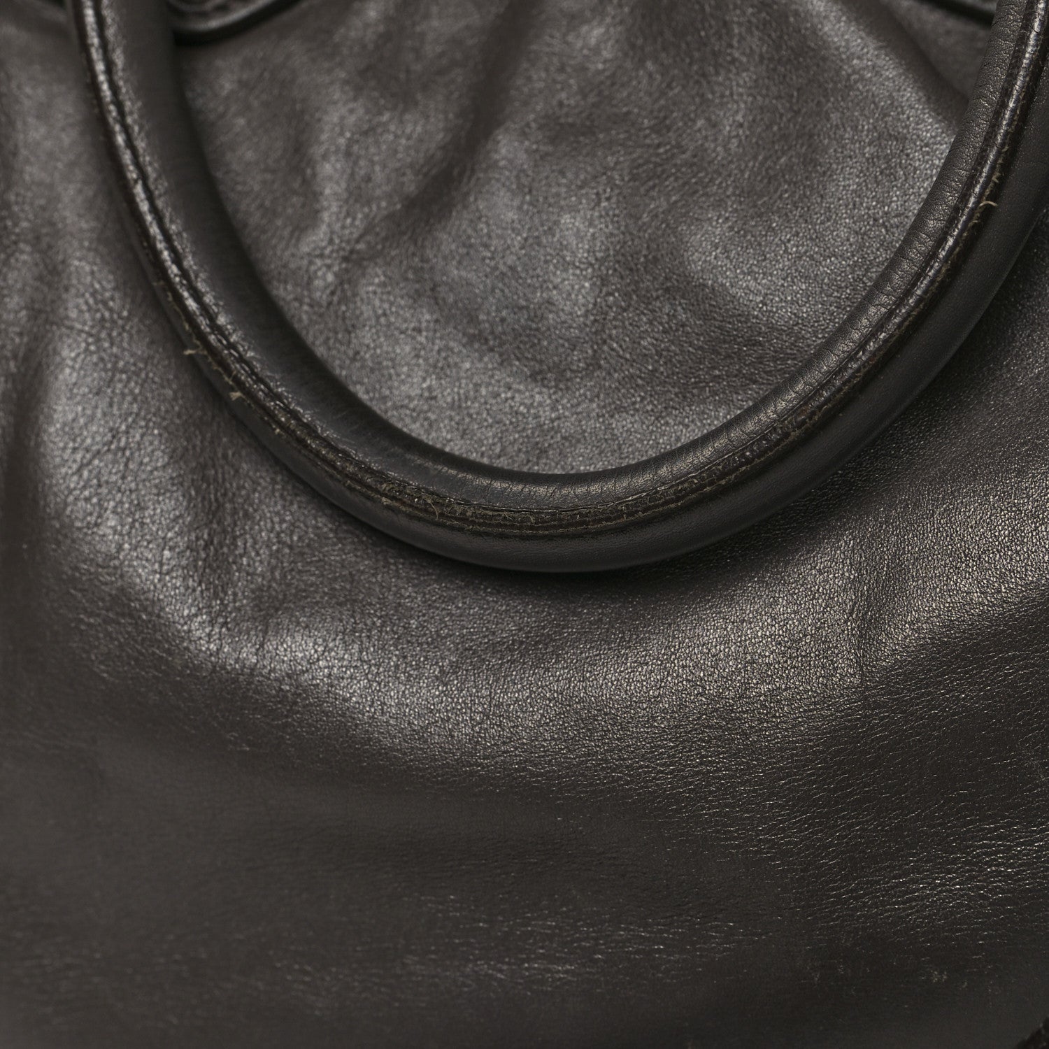 Prada Soft Calf Shoulder Bag Dark Grey 12 of 12