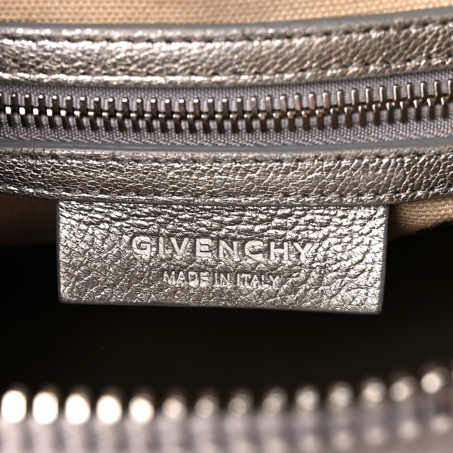 Givenchy Metallic Sugar Goatskin Small Antigona Silver 7 of 18