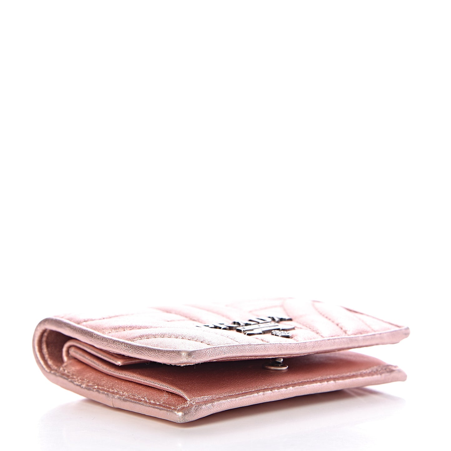 Metallic Nappa Impunture Diagramme Wallet Rosa Mordore