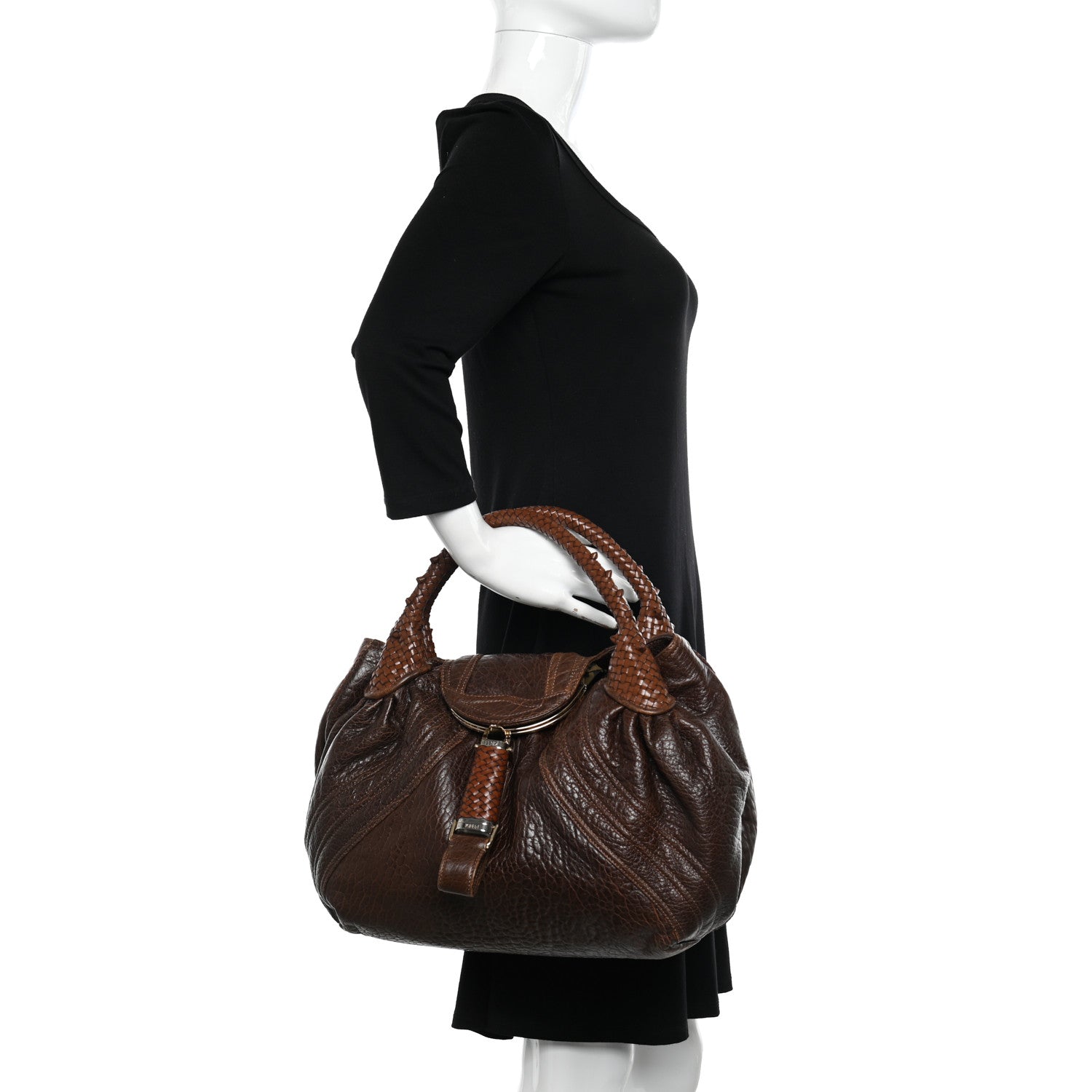 Fendi Nappa Nuvolata Spy Cognac 2 of 9