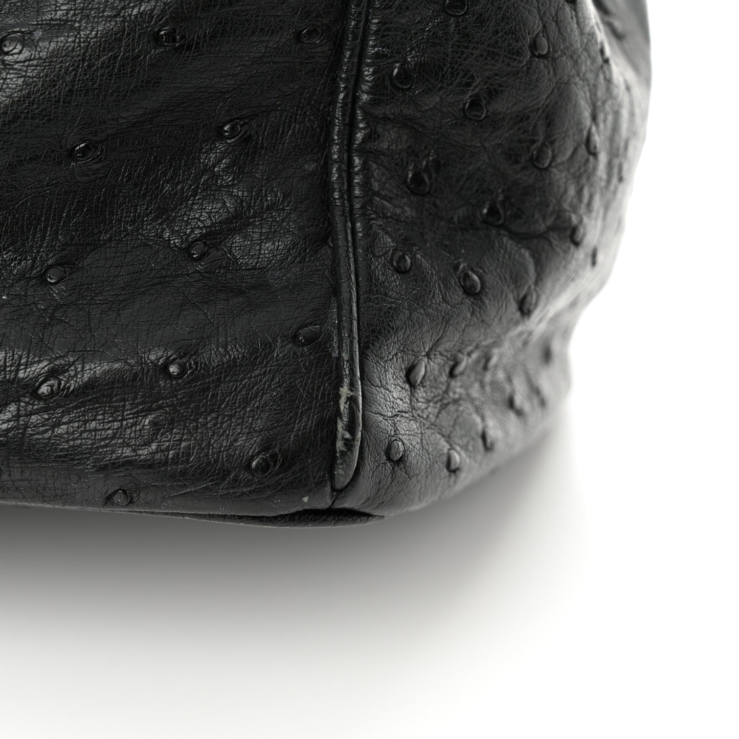 Ostrich Tote Black