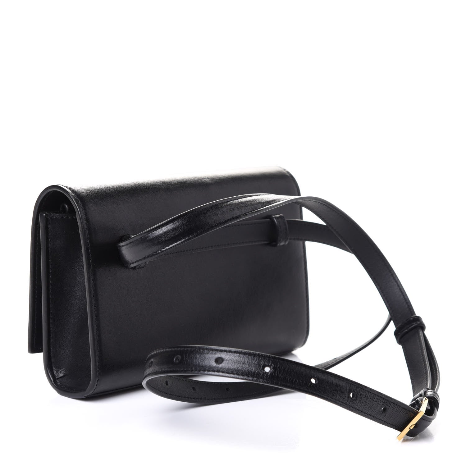 Saint Laurent Smooth Calfskin Monogram Kate Belt Bag Black 3 of 5