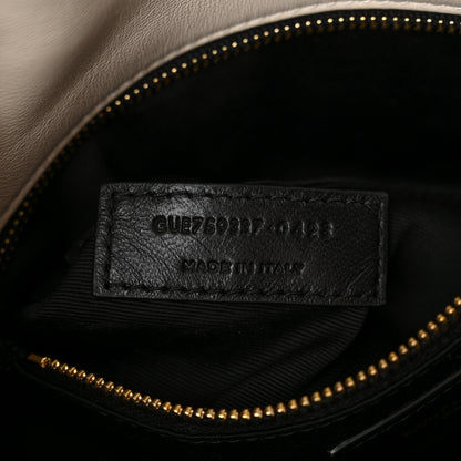 Saint Laurent Lambskin Quilted Toy Loulou Puffer Monogram Chain Satchel Crema Soft 6 of 11