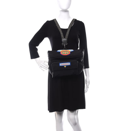 Gucci Nylon 80s Logo Patch Belt Bag Black 2 of 10