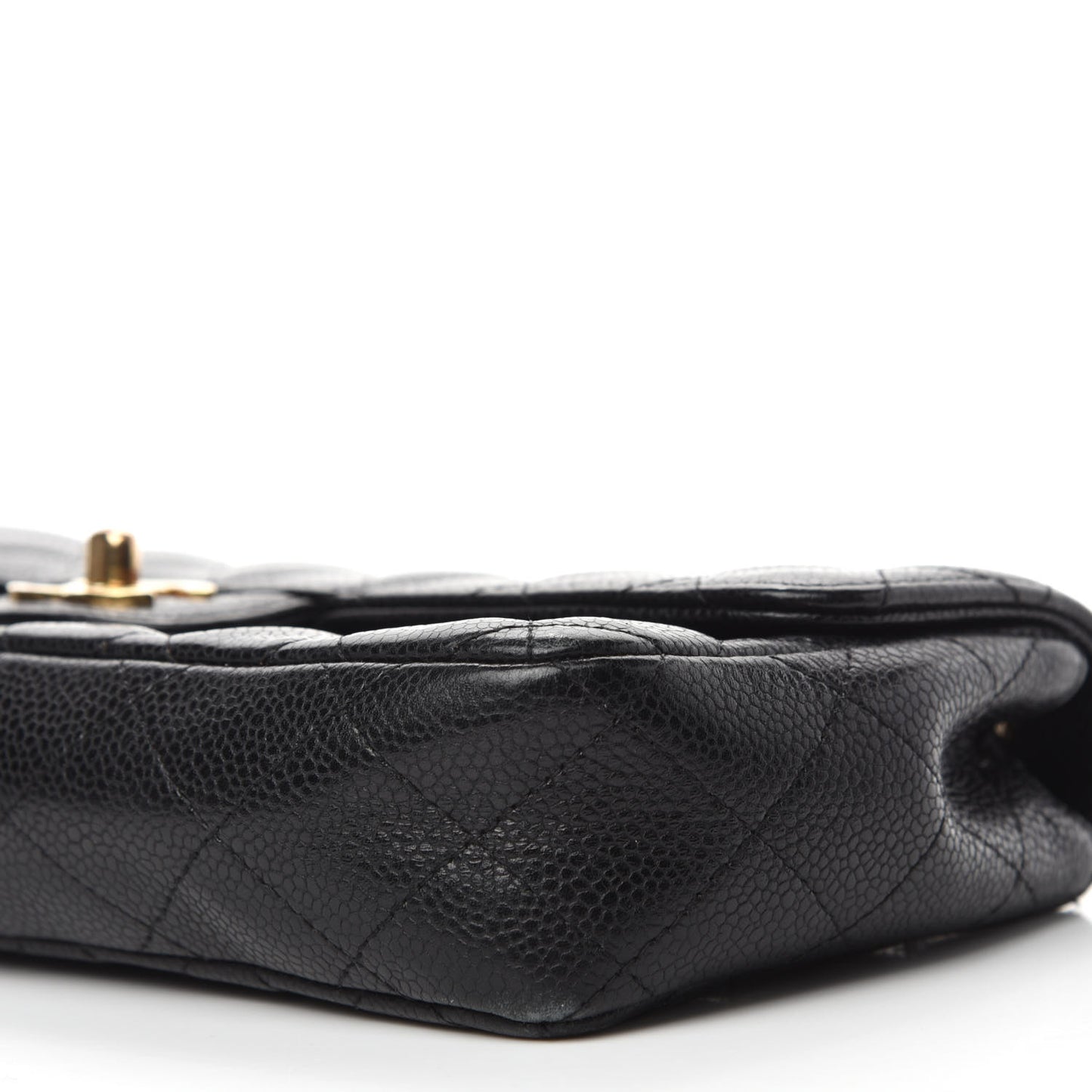 Caviar Quilted East West Flap Black